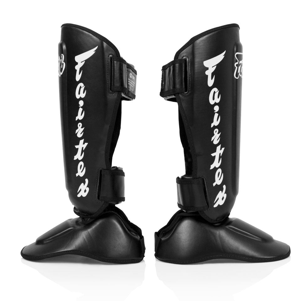 SP7 Fairtex Black Twister Detachable Shin Pads