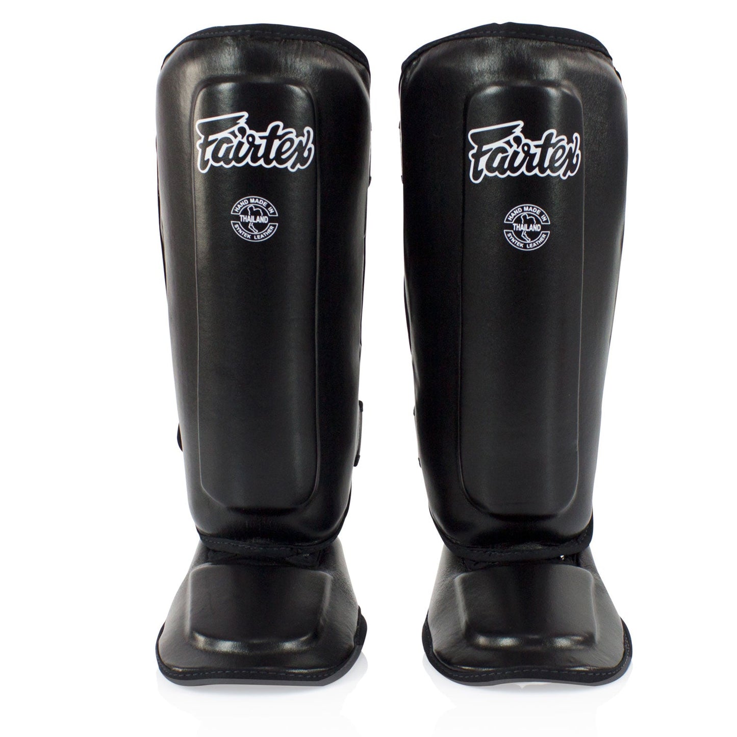 Fairtex Muay Thai Boxing Kids Shin Pads Black