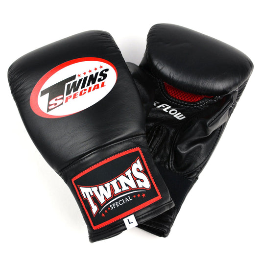 Twins Muay Thai Air Flow Bag Gloves Black-Red