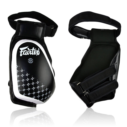 TP4 Fairtex Black-White Lightweight Thigh Pads