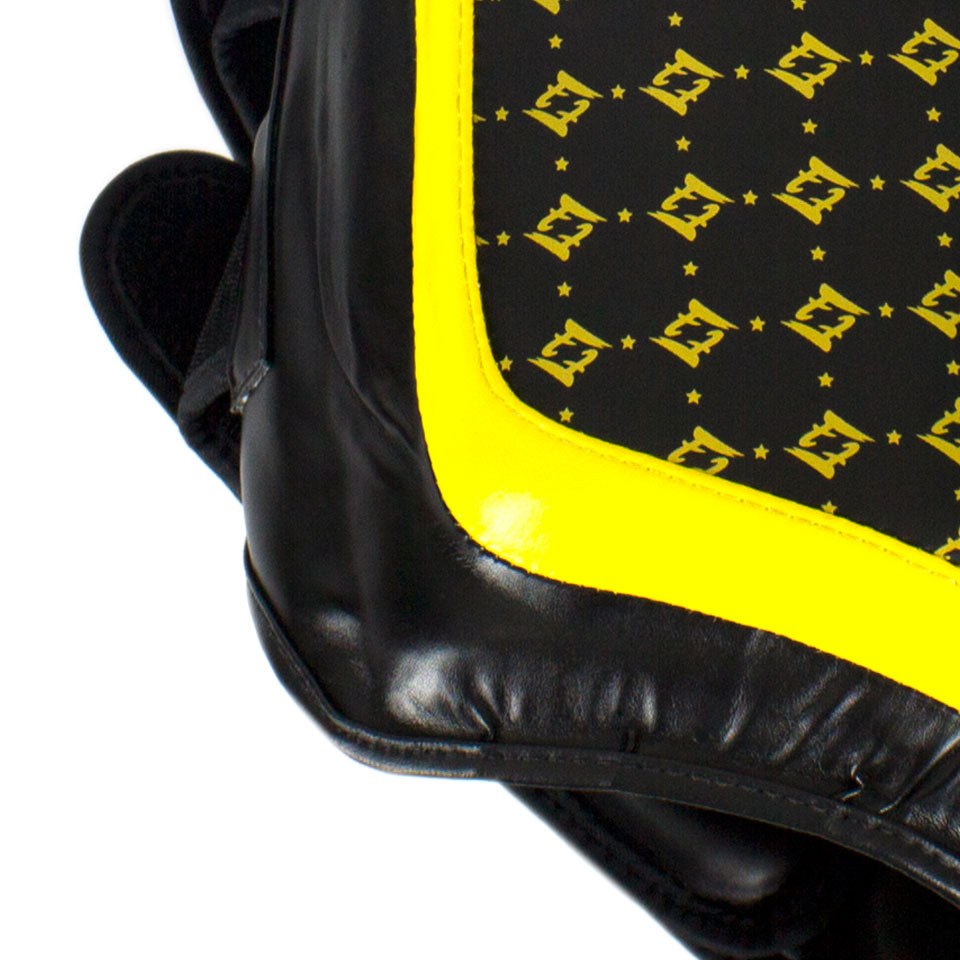 TP4 Fairtex Black-Yellow Lightweight Thigh Pads