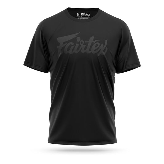 Fairtex Muay Thai Boxing Black Script Cotton T-Shirt