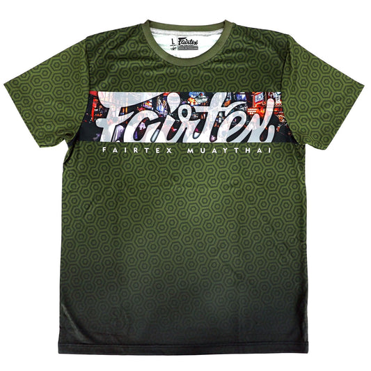 Fairtex Muay Thai Boxing Pattaya Nightlife T-Shirt Green