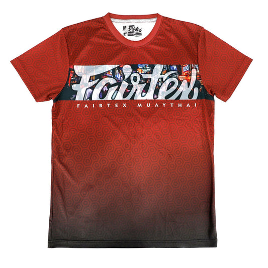 Fairtex Muay Thai Boxing Pattaya Nightlife T-Shirt Red