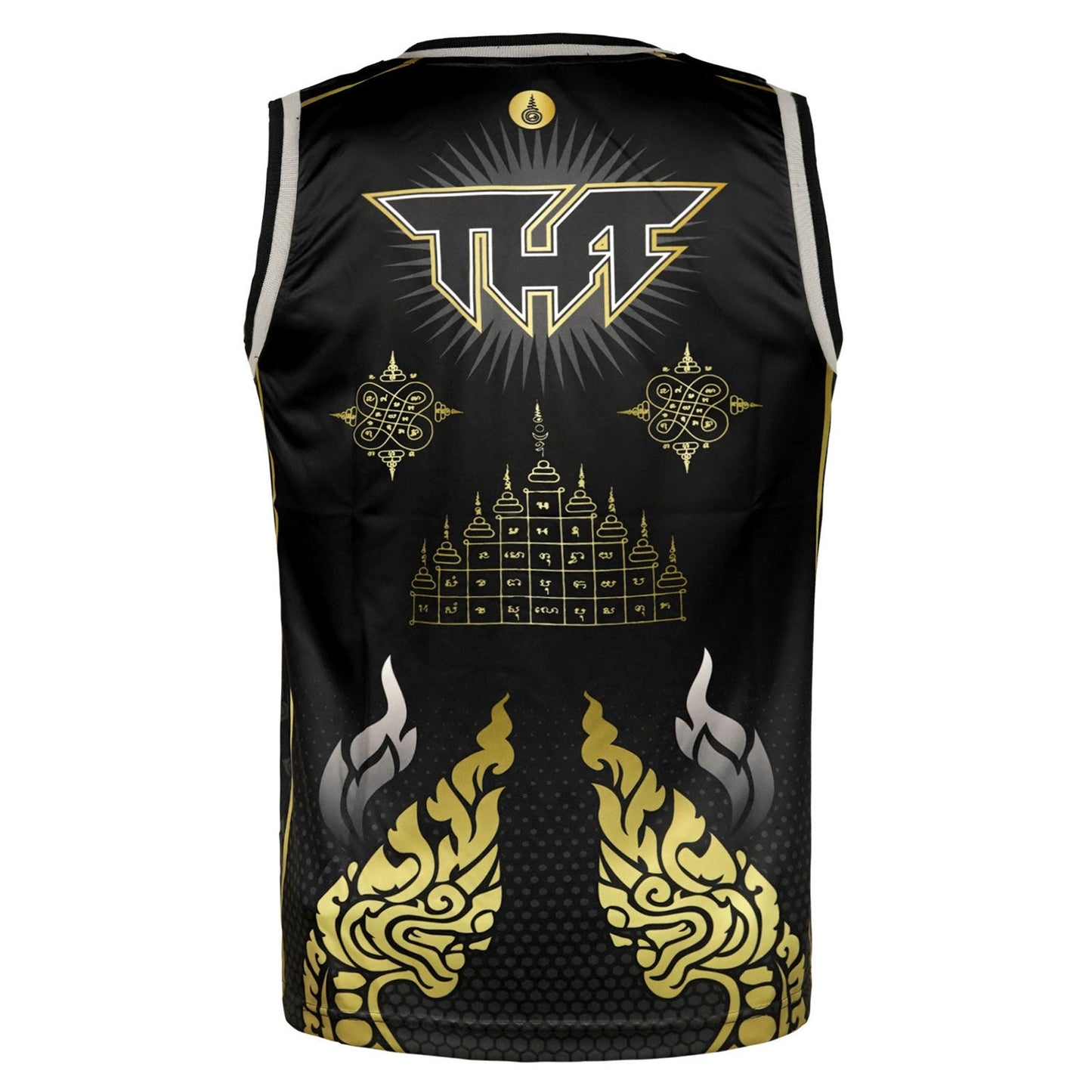 TUFF Muay Thai Tank Top Thai King Of Naga Black