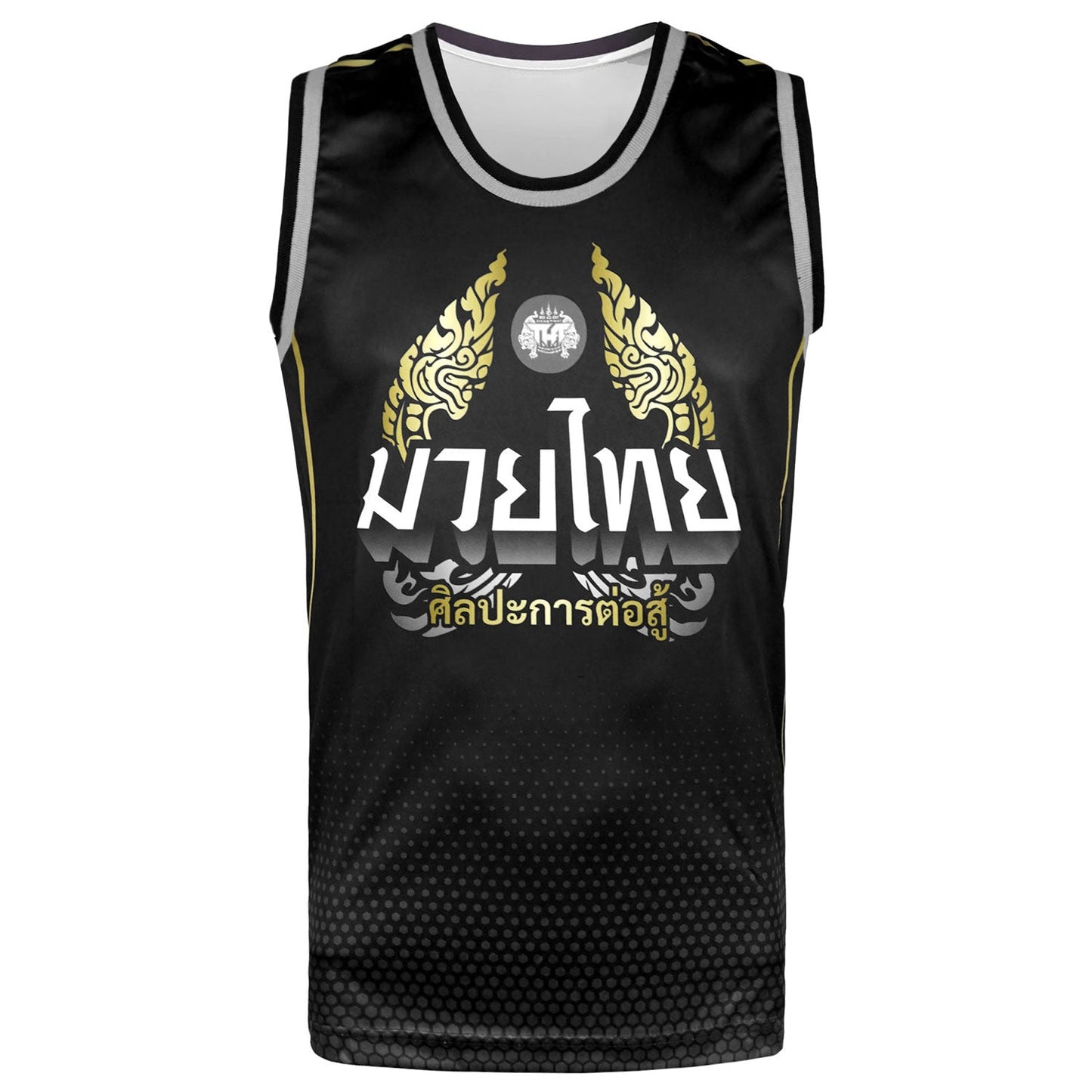 TUFF Muay Thai Tank Top Thai King Of Naga Black