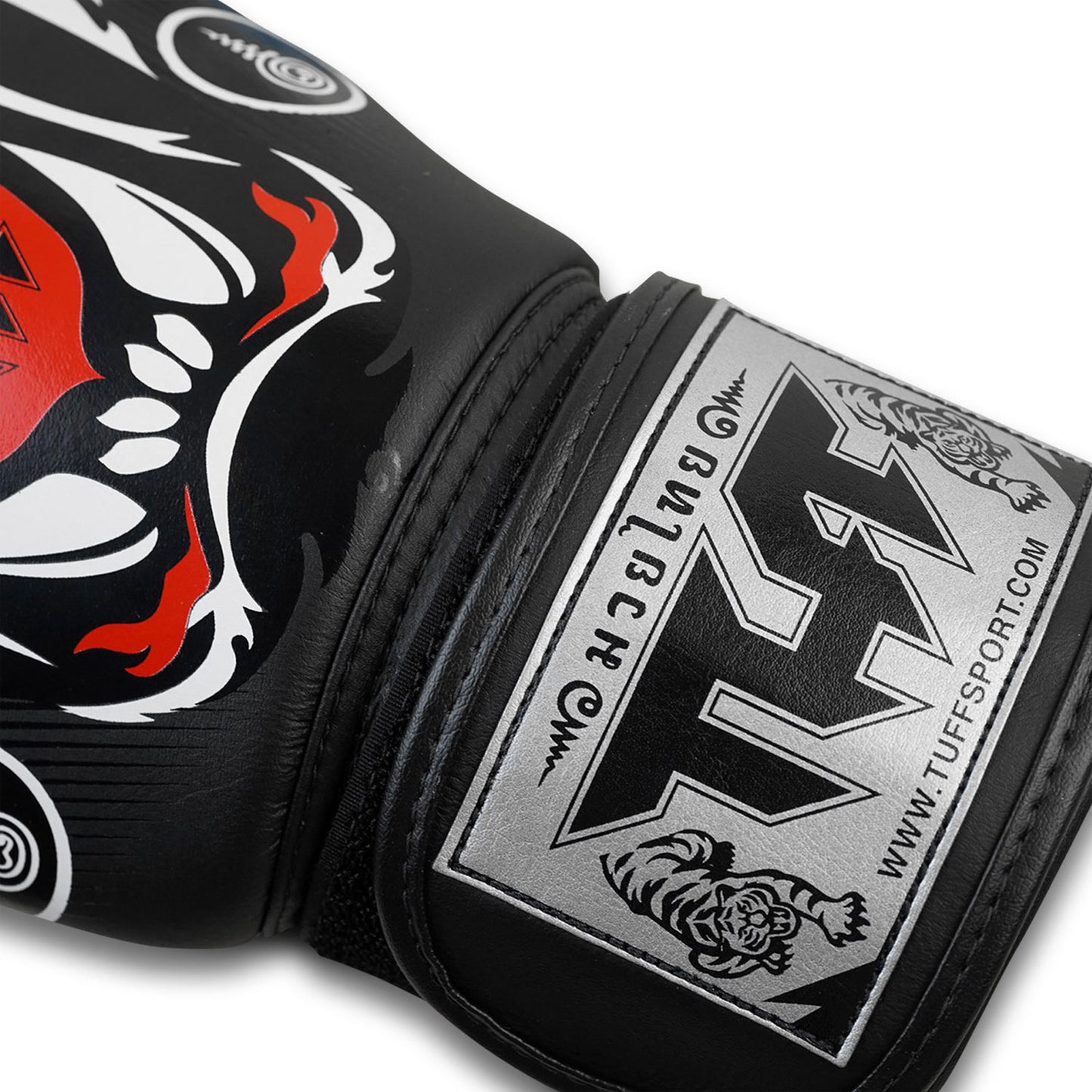 TUFF Muaythai Boxing Gloves Black Tiger