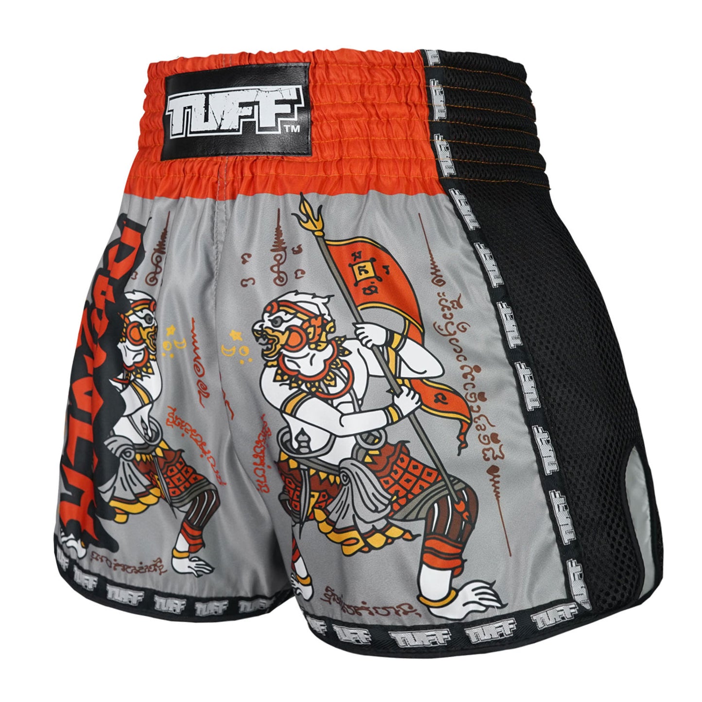 MSC103 TUFF Muay Thai Shorts New Retro Style Hanuman Yantra