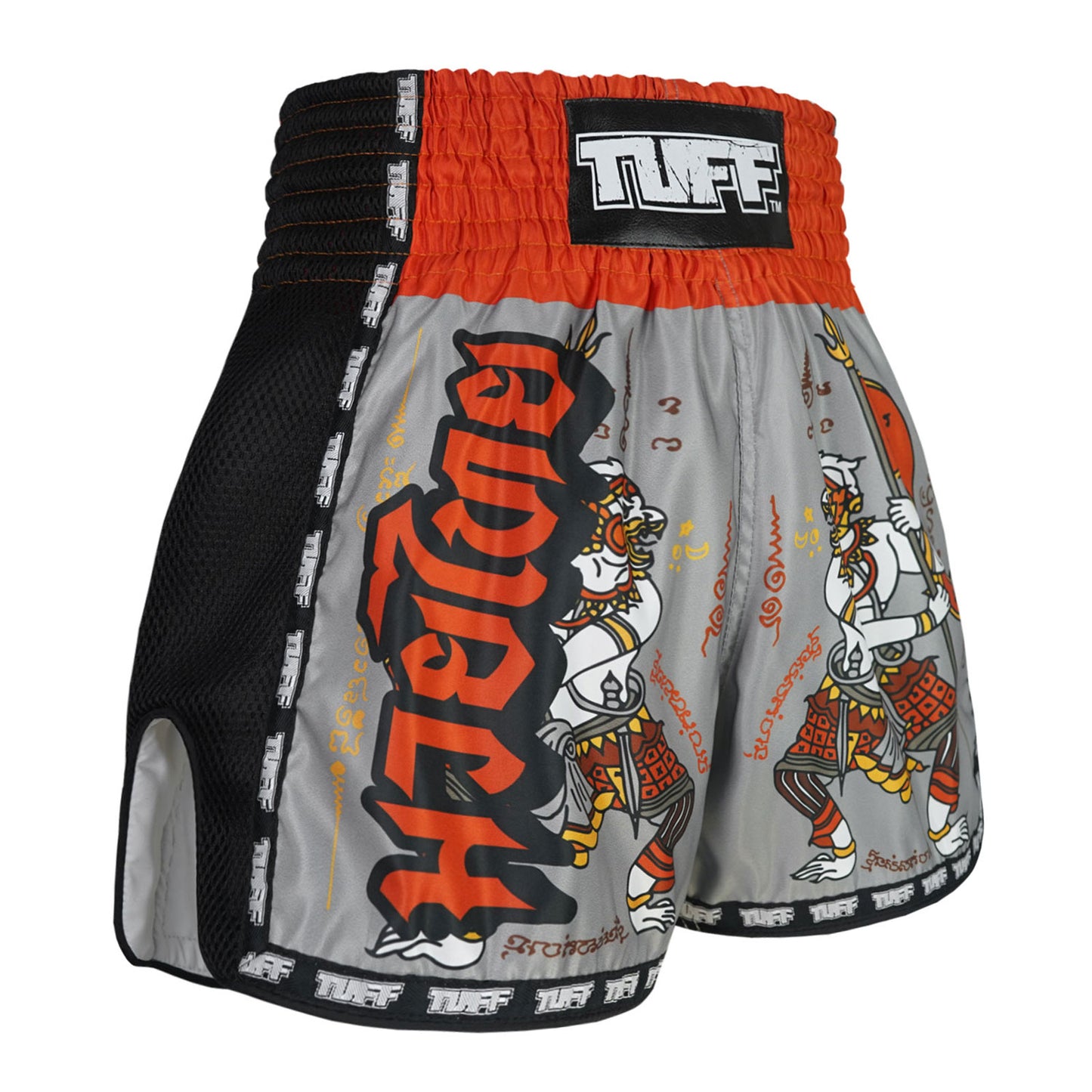 MSC103 TUFF Muay Thai Shorts New Retro Style Hanuman Yantra