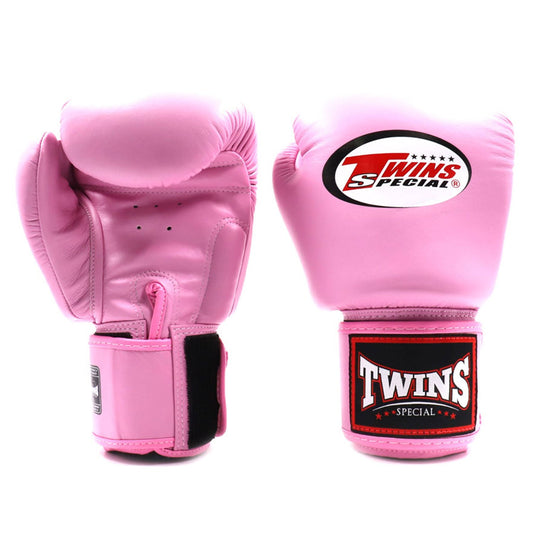 Pink Twins Special BGVL3 boxing gloves for training and sparring, featuring durable synthetic leather and secure wrist support.
