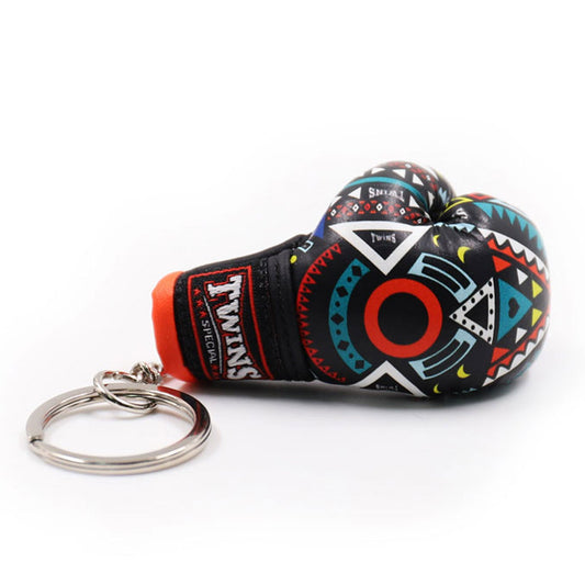 Twins Special FMBG3-57 Muay Thai Boxing Glove Keyring - Aztec