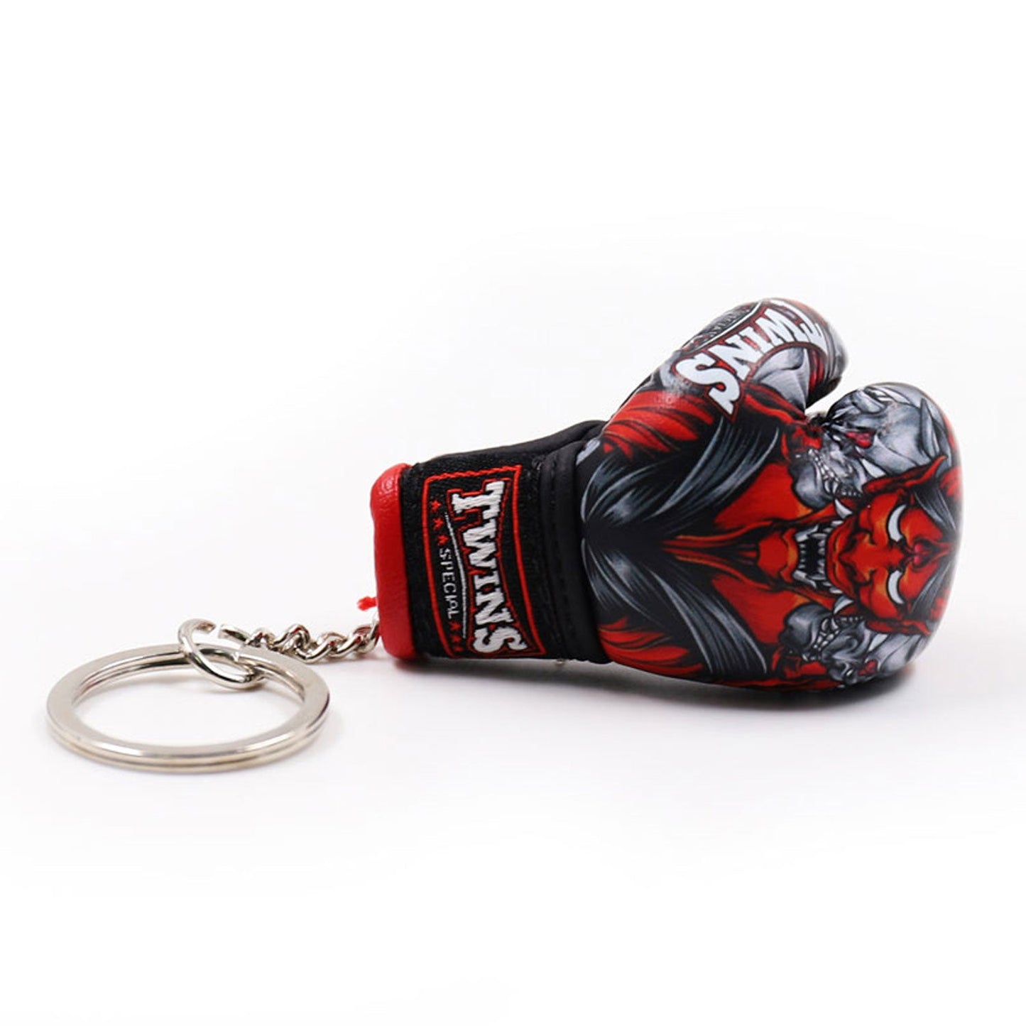Twins Special FMBG3-58 Muay Thai Boxing Glove Keyring - Kabuki