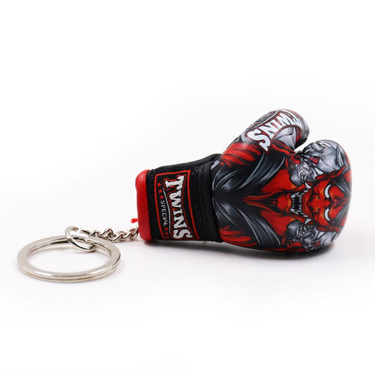 Twins Special FMBG3-58 Muay Thai Boxing Glove Keyring - Kabuki