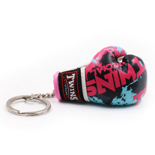 Twins Special FMBG3-61 Muay Thai Boxing Glove Keyring - Candy Pink