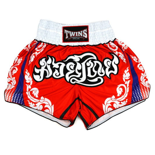 Twins Special Muay Thai Boxing Shorts - LAITHAI Red