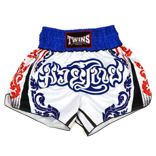 Twins Special Muay Thai Boxing Shorts - LAITHAI White