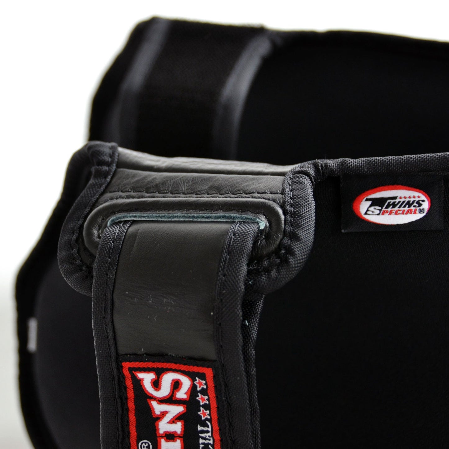 Twins Special SGL10 Muay Thai Boxing Leather Shin Pads - Black