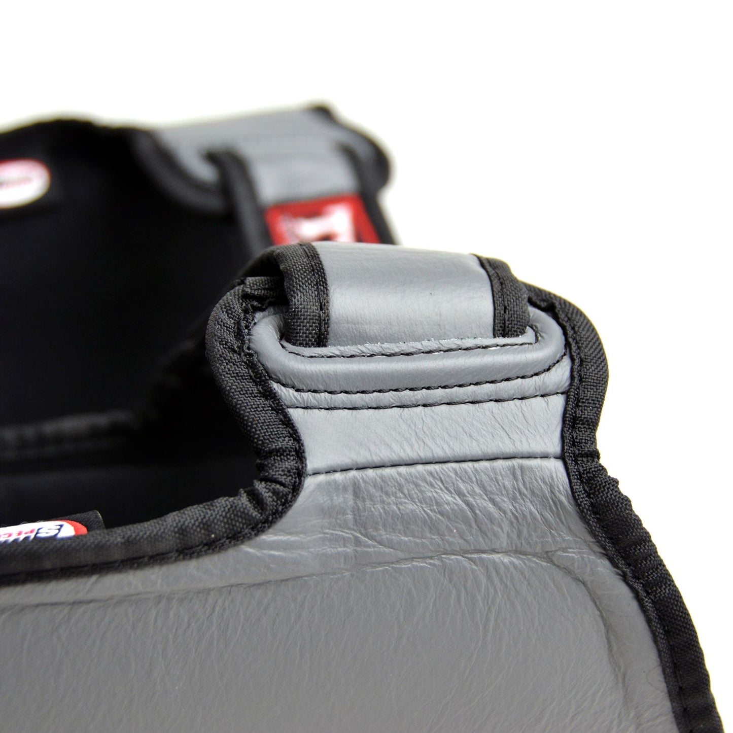 Twins Special SGL10 Muay Thai Boxing Leather Shin Pads - Grey