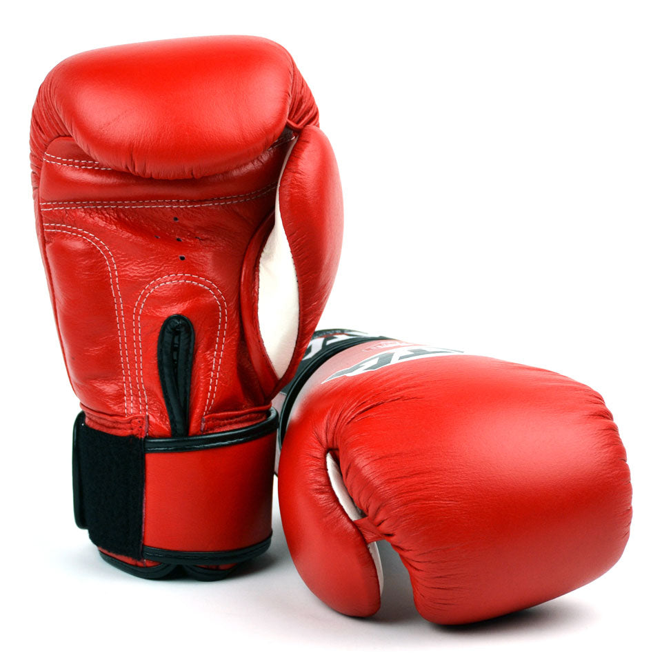 VG1 MTG Pro Red Velcro Boxing Gloves