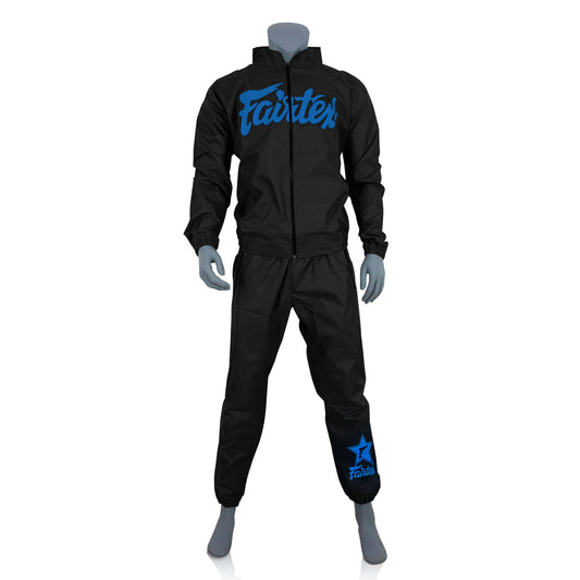 VS3 Fairtex Vinyl Sweatsuit Black-Blue