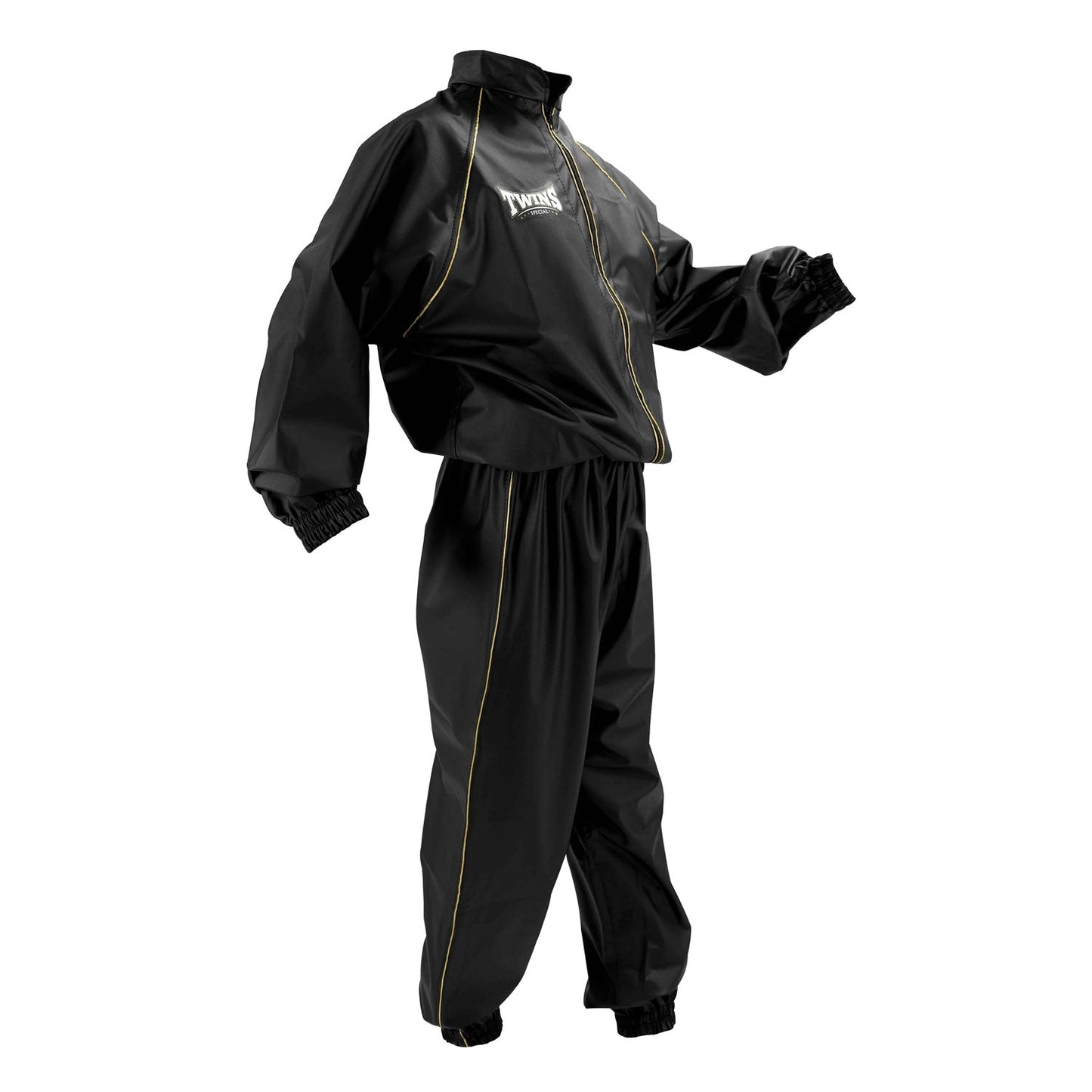 Twins Muay Thai Boxing Classic Vinyl Sweatsuit Black-Gold