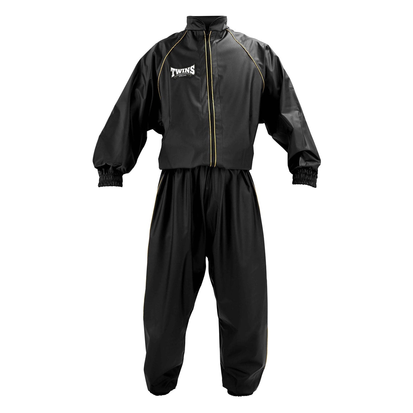 Twins Muay Thai Boxing Classic Vinyl Sweatsuit Black-Gold