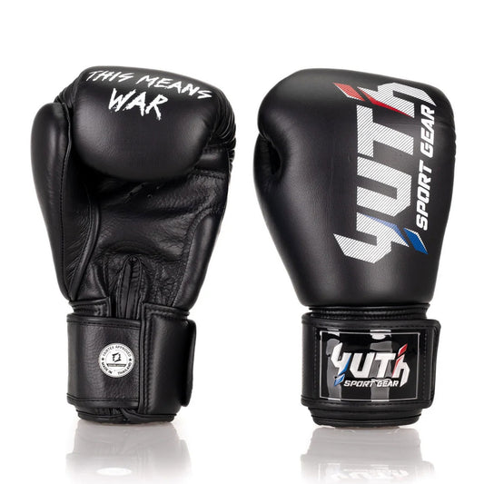 Yuth Boxing Gloves - Sport Line Black