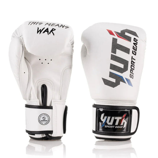 Yuth Muay Thai Boxing Gloves - Sport Line White