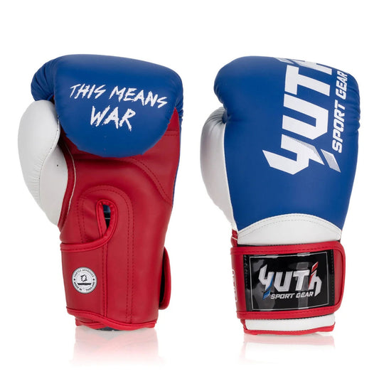 Yuth Boxing Gloves - Supportive Red-White-Blue