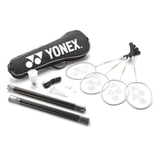 Yonex Badminton Set (Incl. 4 Rkts/Posts/Net Etc)