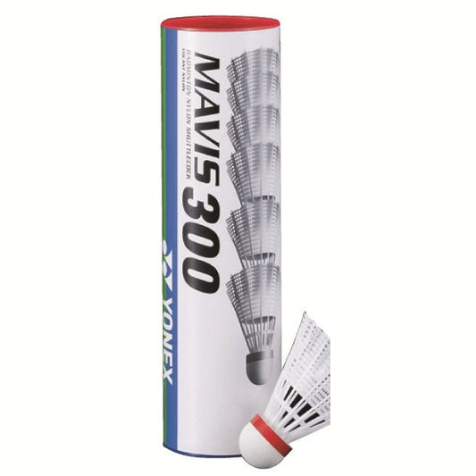 Yonex Mavis 300 White Shuttles - Fast (Red) Speed