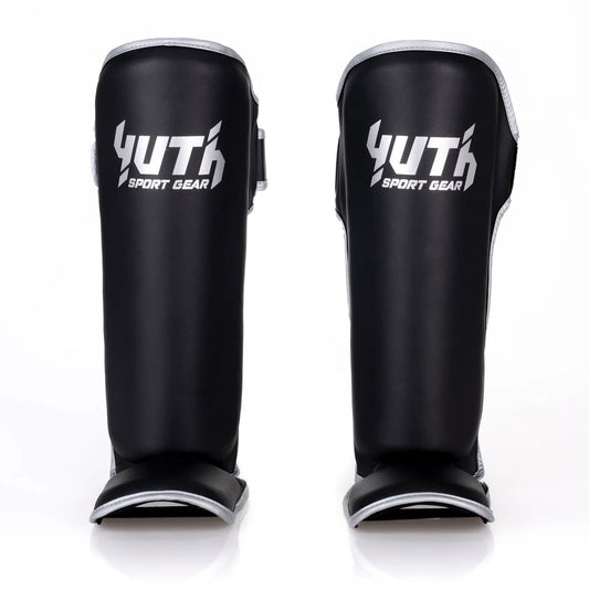 Yuth Shinguards - Gold Line Black-Silver