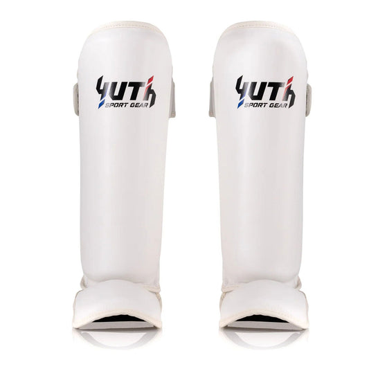 Yuth Muay Thai Shinguards - Signature White