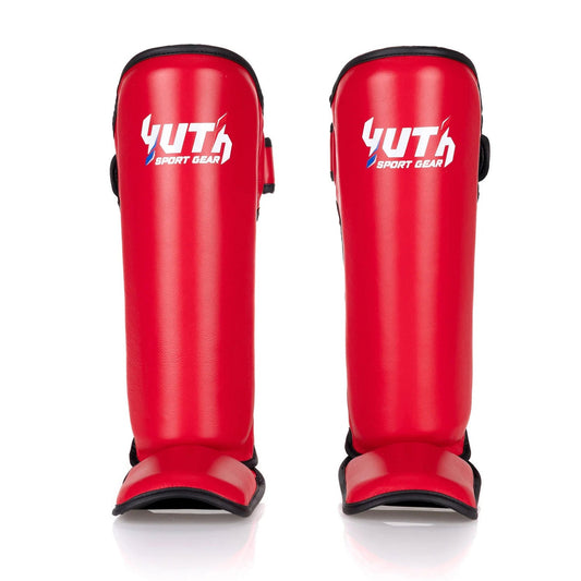 Yuth Muay Thai Boxing Shinguards - Signature Red